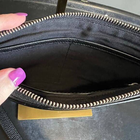 J Jill Perfect Convertible Crossbody Purse Black Pebbled Leather Bag - Picture 9 of 9